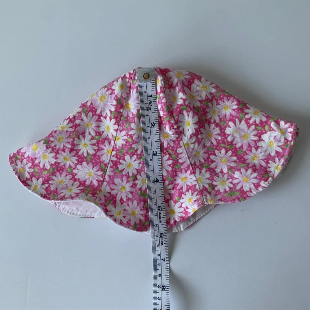 Vintage Plaid and Daisy Printed Sun Hat Bundle